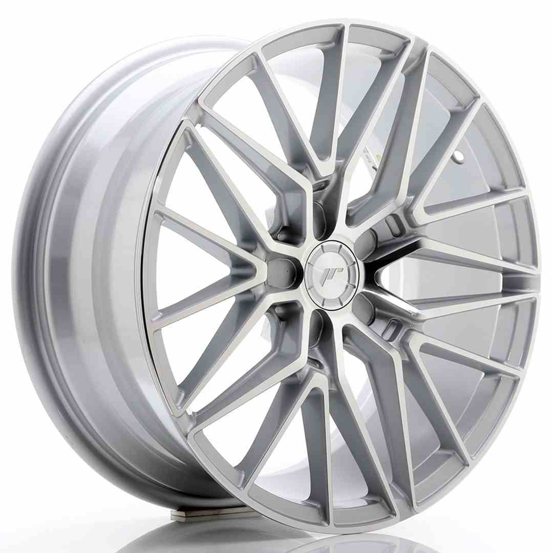 Japan Racing LLANTA JAPAN RACING JR38 18X8 ET42 5X112 SILVER MACHINED FACE