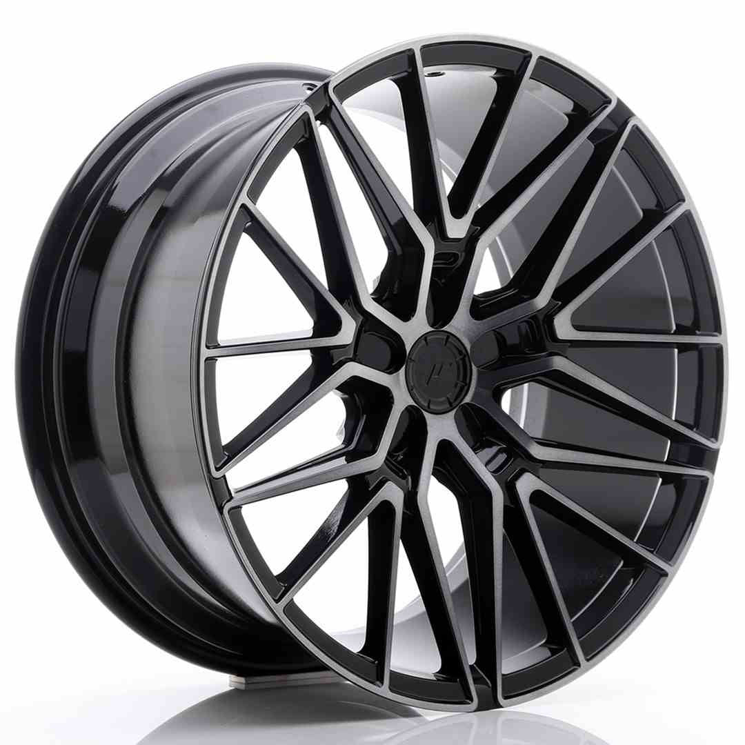 Japan Racing LLANTA JAPAN RACING JR38 20X10 ET35-45 5H BLANK BLACK BRUSHED W/TINTED FACE