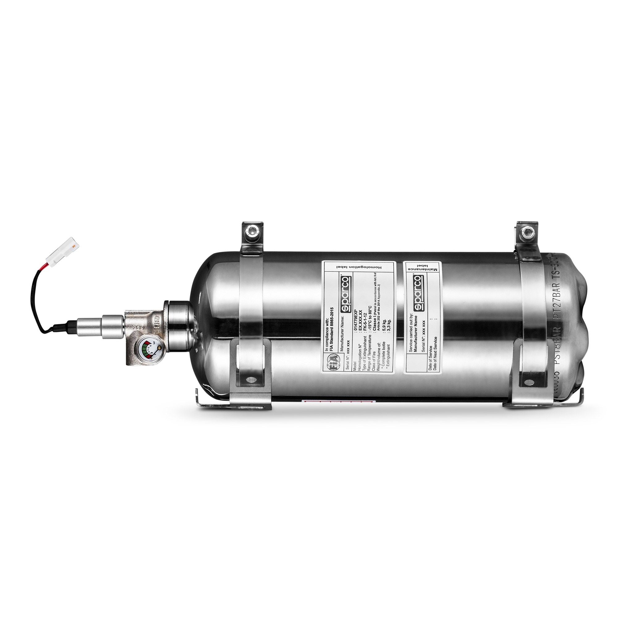Sparco Extintor Electrico Acero Inoxidable 8865 2,5L - Sparco original | APEXCORSE