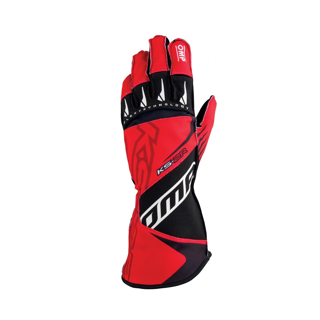OMP KS-2R GUANTES MY2022 ROJO/NEGRO TALLA XS - OMP original APEXCORSE imagen 2