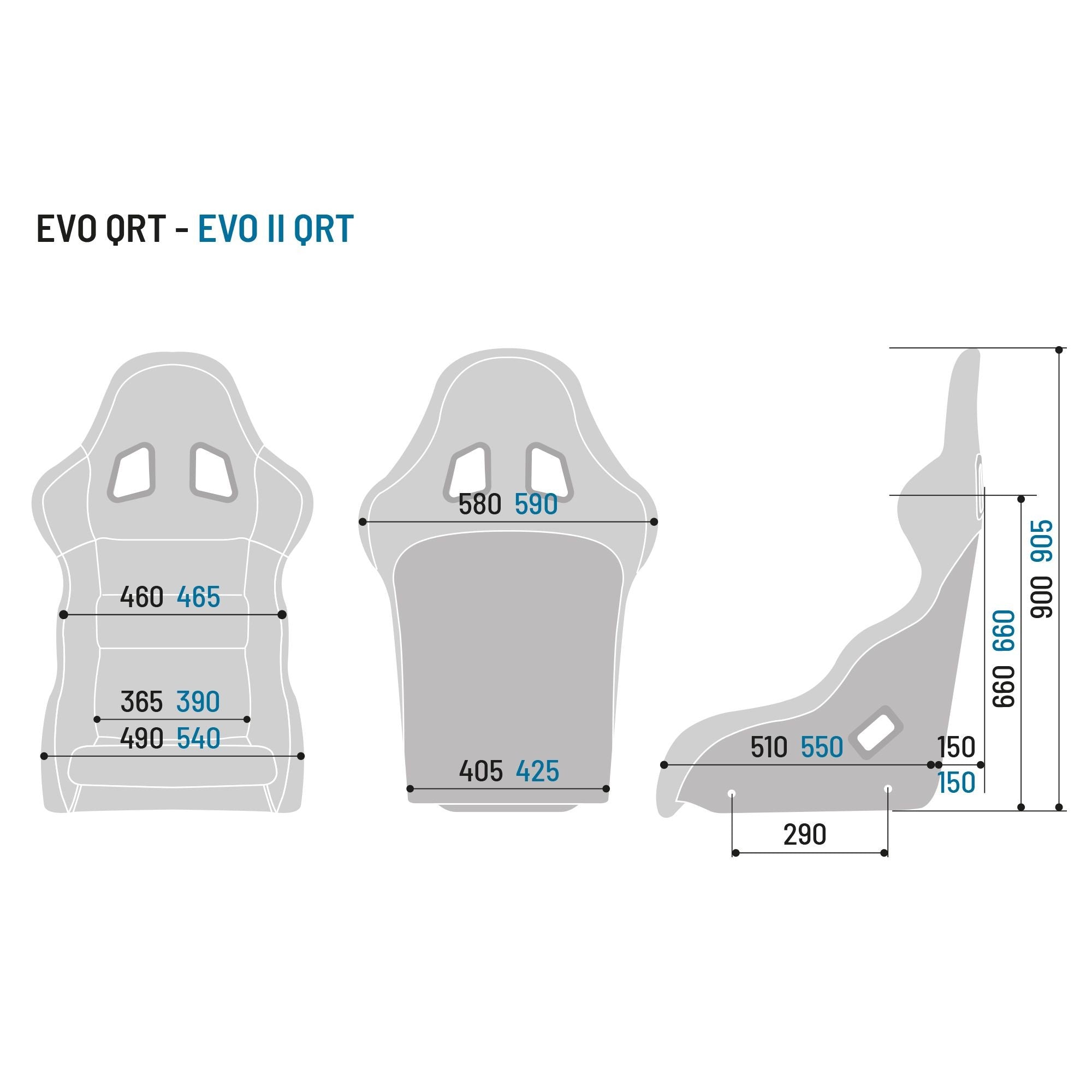 Sparco Asiento Evo QRT X Negro - Sparco | APEXCORSE imagen 3