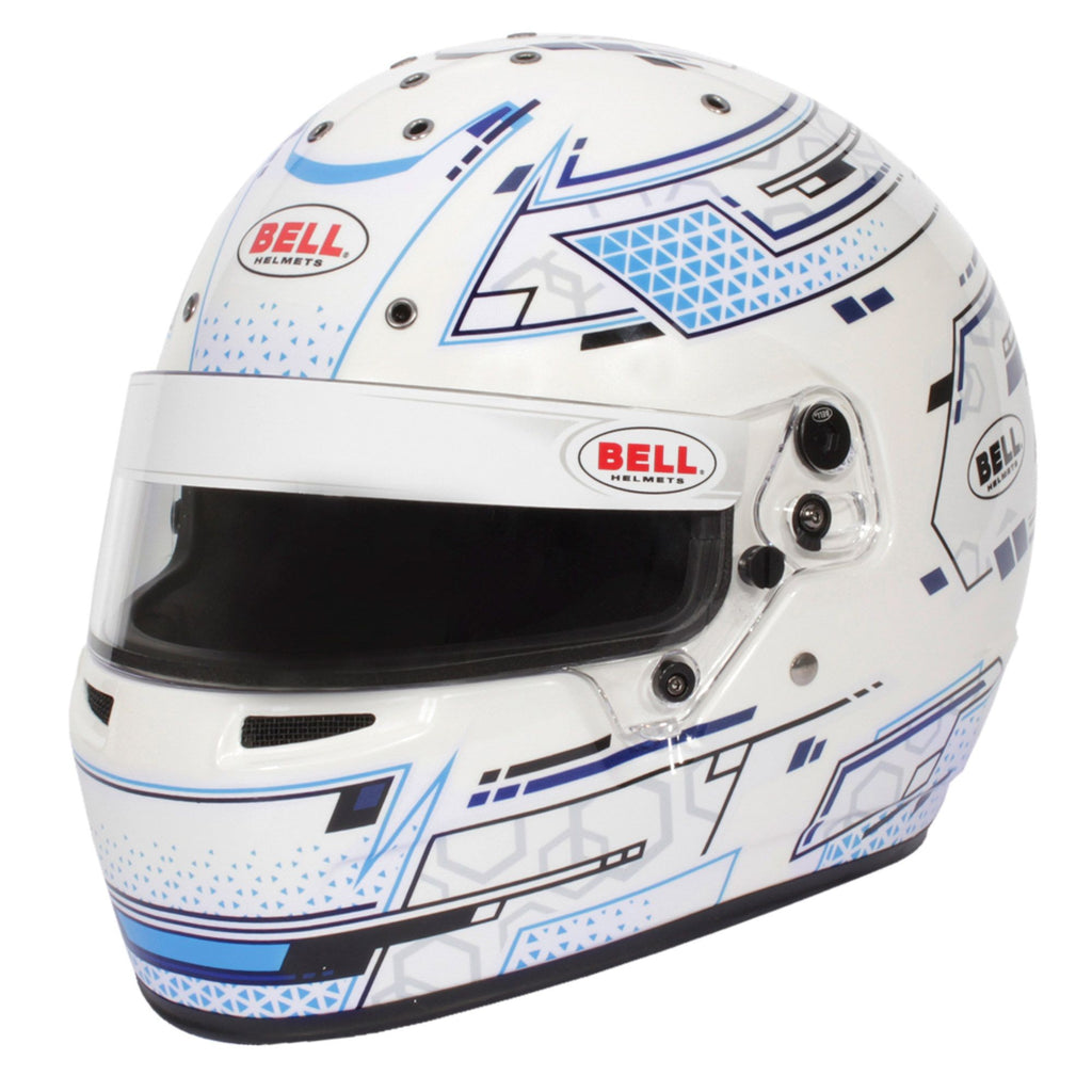 Sparco Casco Bell Rs7-K Stamina Blanco/Azul Talla M (58-59) K2020 - Sparco original | APEXCORSE