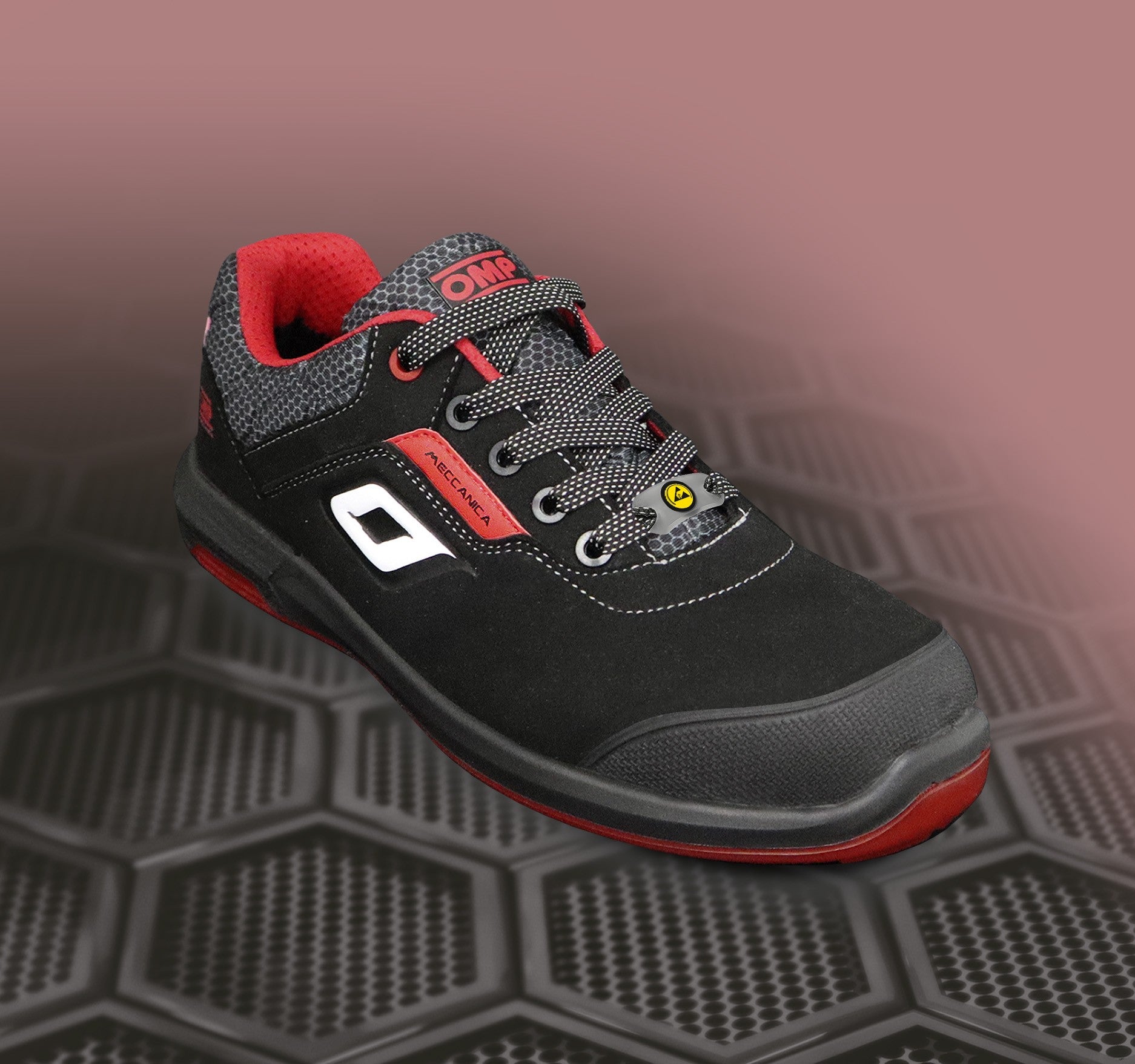 OMP MECCANICA ZAPATILLAS TRABAJO SEGURIDAD S3 SRC ESD PRO URBAN TALLA 37 NEGRO ROJO - OMP original APEXCORSE imagen 12