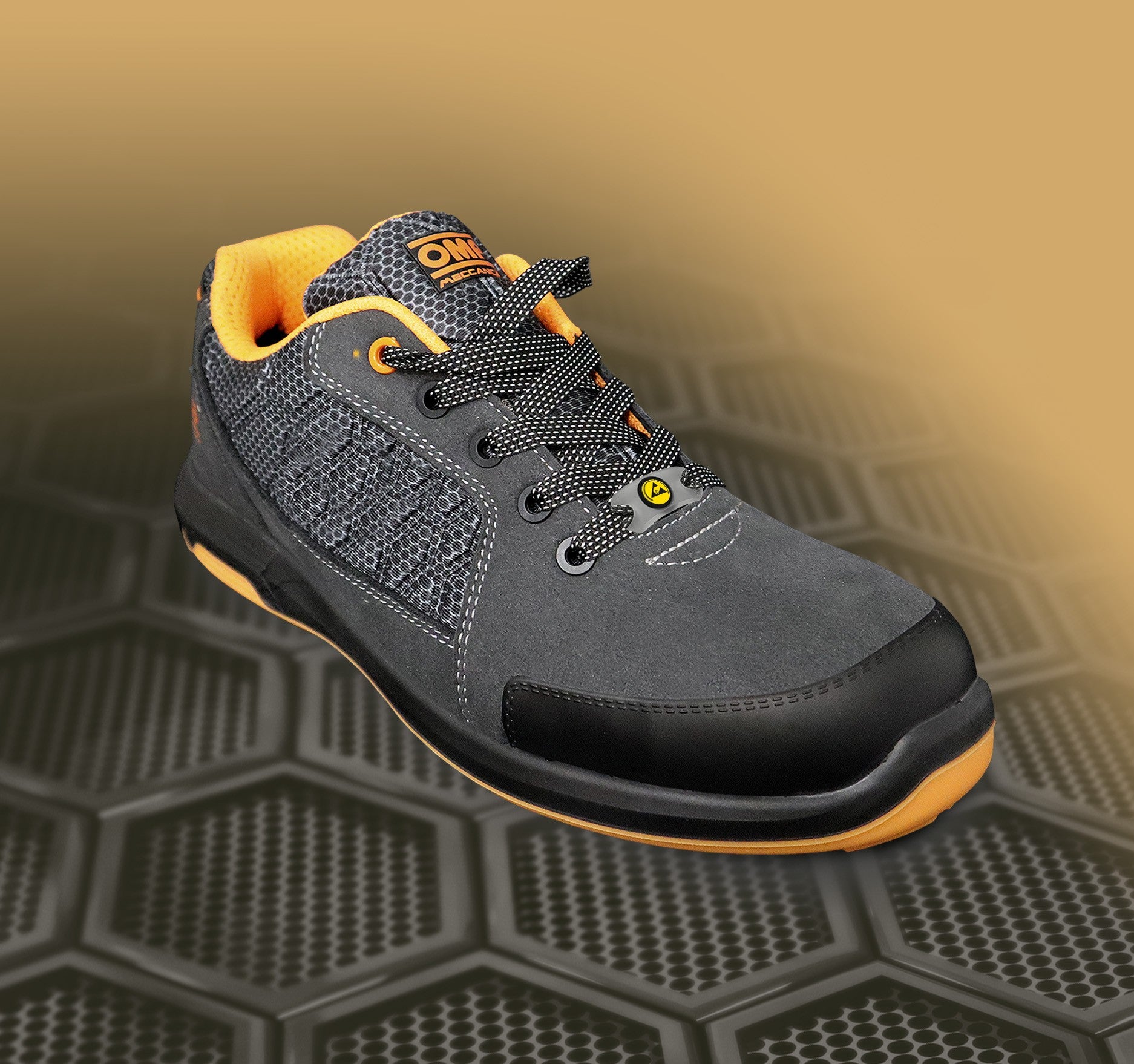OMP MECCANICA ZAPATILLAS TRABAJO SEGURIDAD S1P SRC ESD PRO SPORT TALLA 40 GRIS NARANJA - OMP original APEXCORSE imagen 12