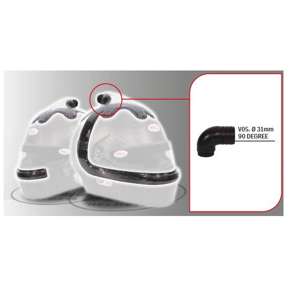 Sparco Kit Ventilación Forzada Intake Parte Superior/Lateral V20 - Hp7/Hp77- 90 Grados - Sparco original | APEXCORSE