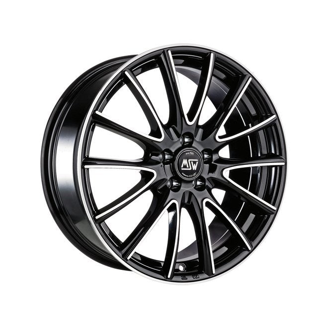 OZ LLANTA MSW 86 6,5x16 4x108 ET 18 NEGRO BRILLANTE PULIDO