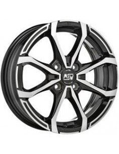 OZ LLANTA MSW X4 5x15 4x100 ET 32 NEGRO BRILLANTE PULIDO
