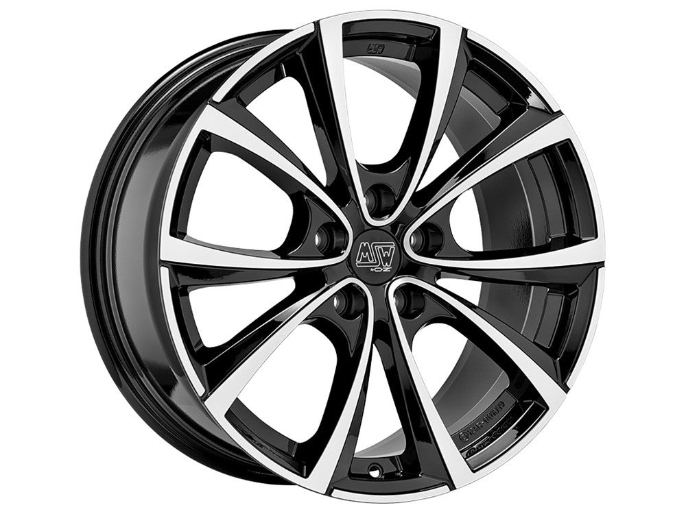 OZ LLANTA MSW 27T 8,5x18 5x114,30 ET 40 NEGRO BRILLANTE PULIDO