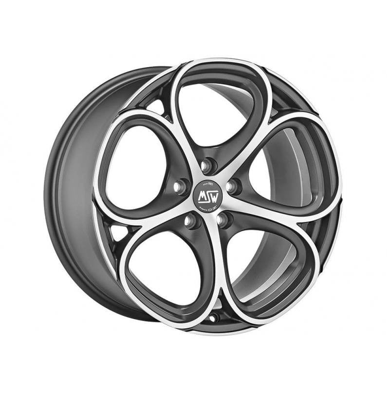 OZ LLANTA MSW 82 8x18 5x112 ET 35 PLATA METAL MATE PULIDO (MGMFP)