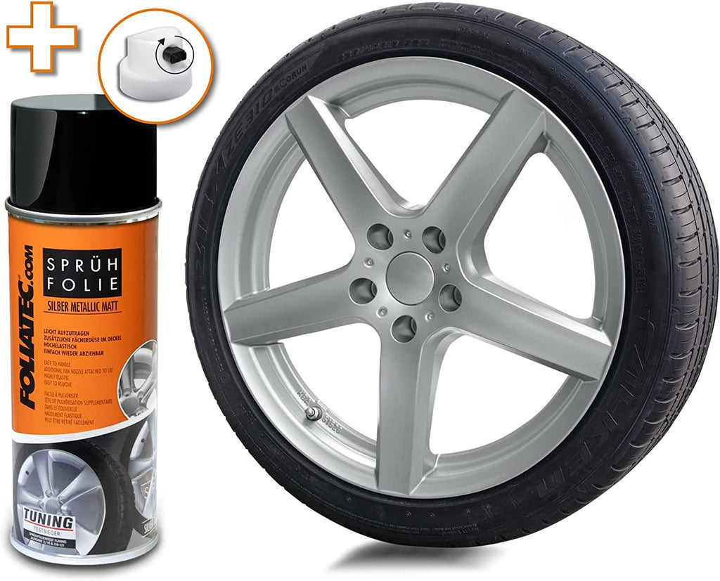 FOLIATEC Goma Líquida Plata Metálico 1 x 400 ml - FOLIATEC original APEXCORSE