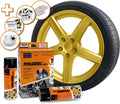 FOLIATEC Kit De Goma Líquida Dorado Metálico 2 x 400 ml - FOLIATEC original APEXCORSE