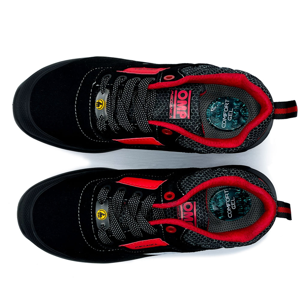 OMP MECCANICA ZAPATILLAS TRABAJO SEGURIDAD S3 SRC ESD PRO URBAN TALLA 48 NEGRO ROJO - OMP original APEXCORSE imagen 9