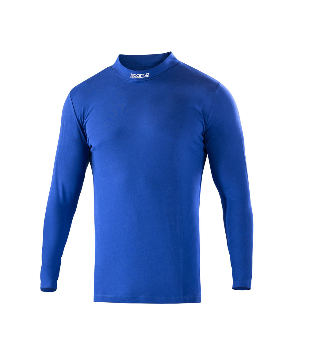 Sparco Camiseta Larga Cuello Alto B-Rookie Top Cot L Azul - Sparco original | APEXCORSE