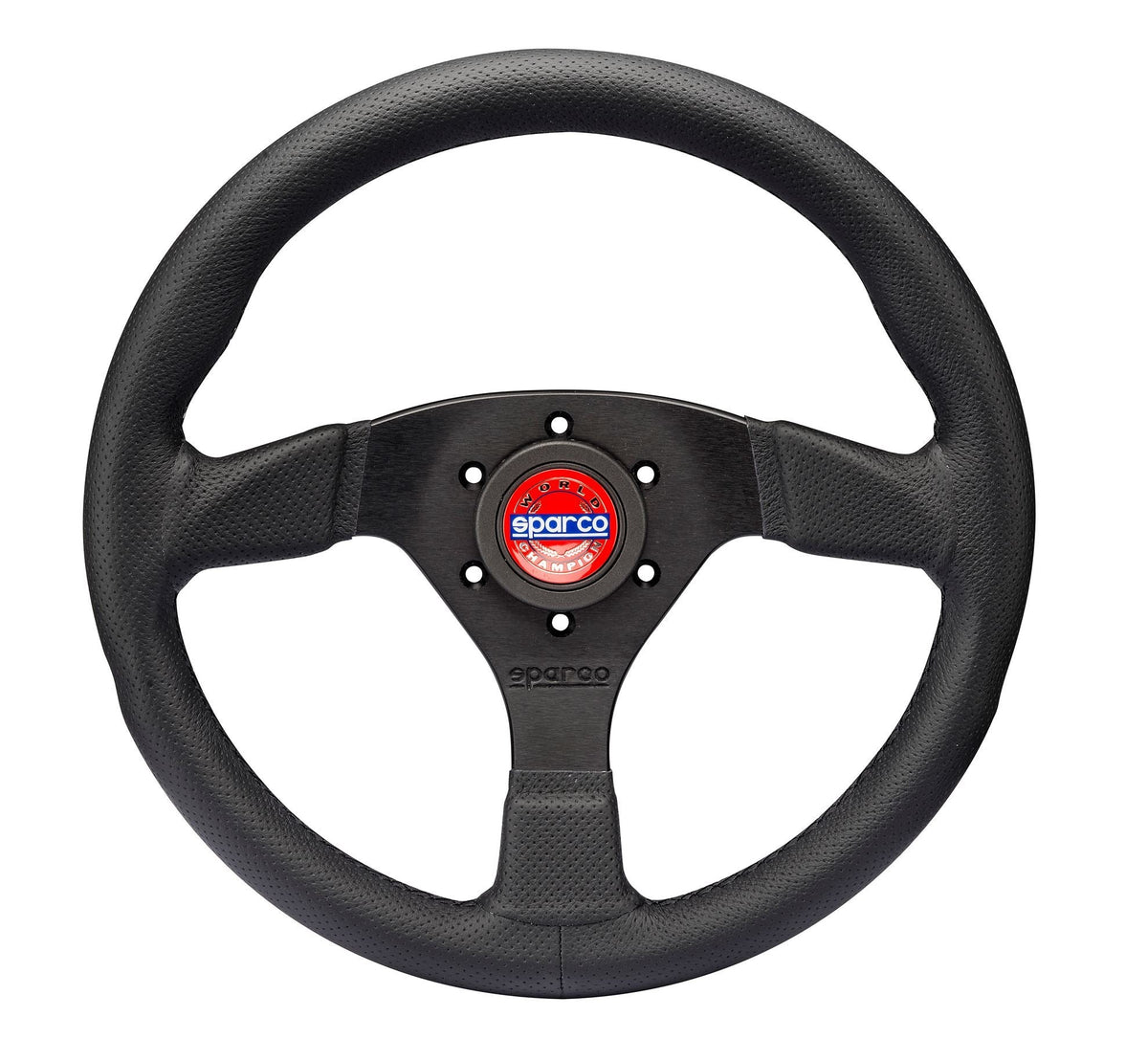 Sparco Volante Mod.383 Cuero Perforado Cosido Negro - Sparco original | APEXCORSE