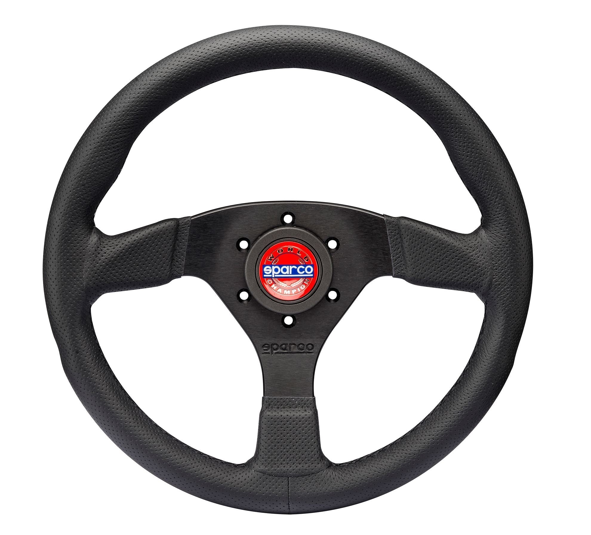 Sparco Volante Mod.383 Cuero Perforado Cosido Negro - Sparco original | APEXCORSE