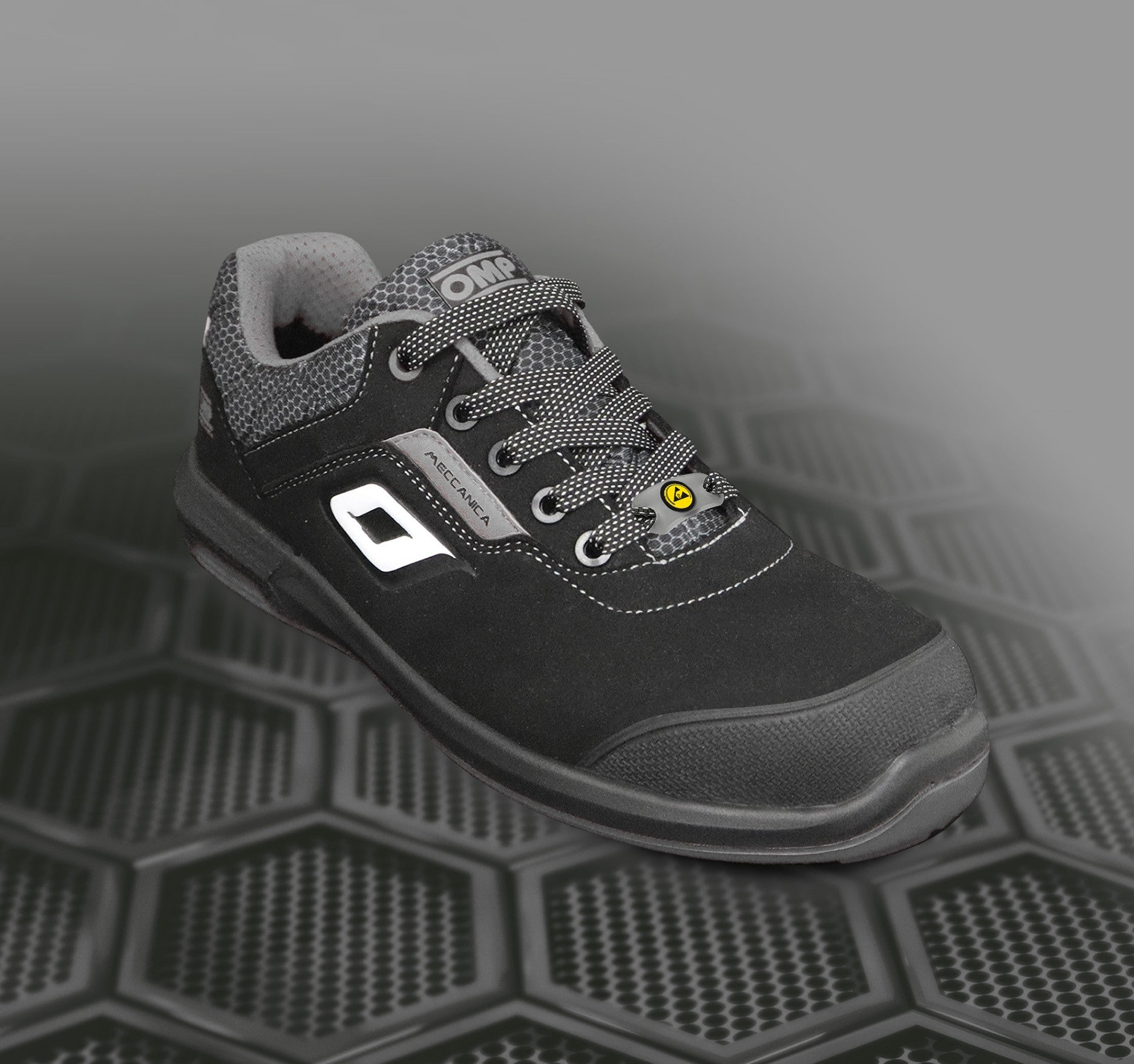 OMP MECCANICA ZAPATILLAS TRABAJO SEGURIDAD S3 SRC ESD PRO URBAN TALLA 36 NEGRO GRIS - OMP original APEXCORSE imagen 12