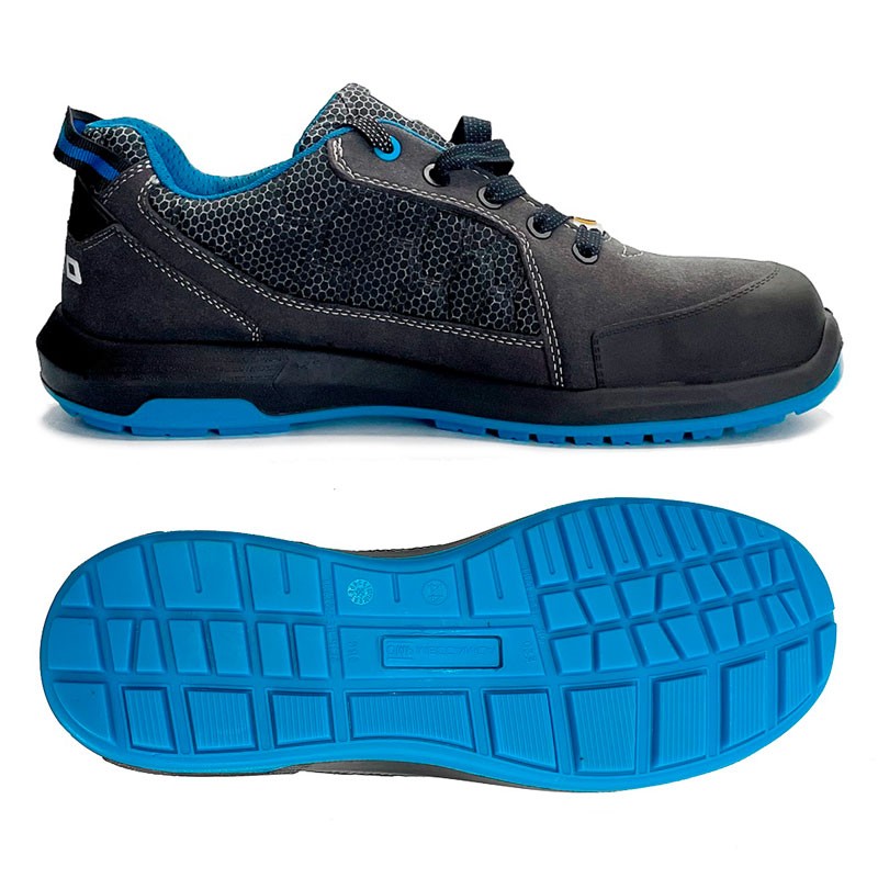 OMP MECCANICA ZAPATILLAS TRABAJO SEGURIDAD S1P SRC ESD PRO SPORT TALLA 41 GRIS AZUL - OMP original APEXCORSE imagen 5