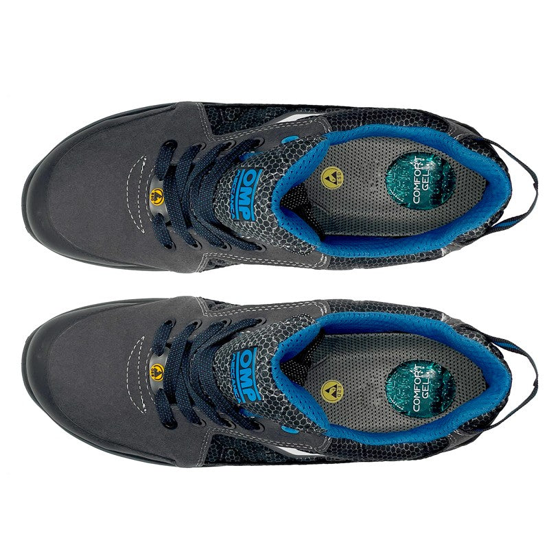 OMP MECCANICA ZAPATILLAS TRABAJO SEGURIDAD S1P SRC ESD PRO SPORT TALLA 39 GRIS AZUL - OMP original APEXCORSE imagen 8