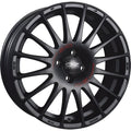 LLANTA OZ RACING SUPERTURISMO GT 7X18 ET39 4X100 NEGRO MATE RED