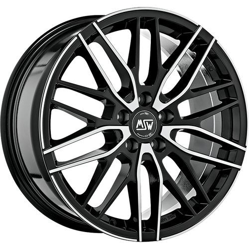 LLANTA OZ RACING MSW 72 8X18 ET40 5X114,3 NEGRO BRILLANTE FULL