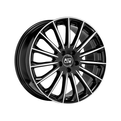 LLANTA OZ RACING MSW 30 9,5X19 ET45 5X120 NEGRO BRILLANTE FULL