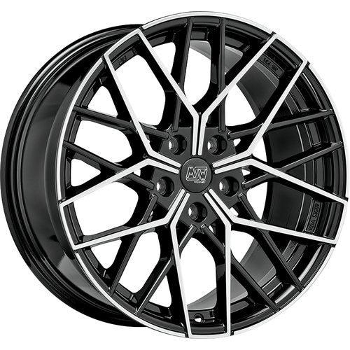 LLANTA OZ RACING MSW 74 8,5X19 ET30 5X112 NEGRO BRILLANTE FULL