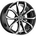 LLANTA OZ RACING MSW 48 8X18 ET45 5X120 NEGRO BRILLANTE FULL