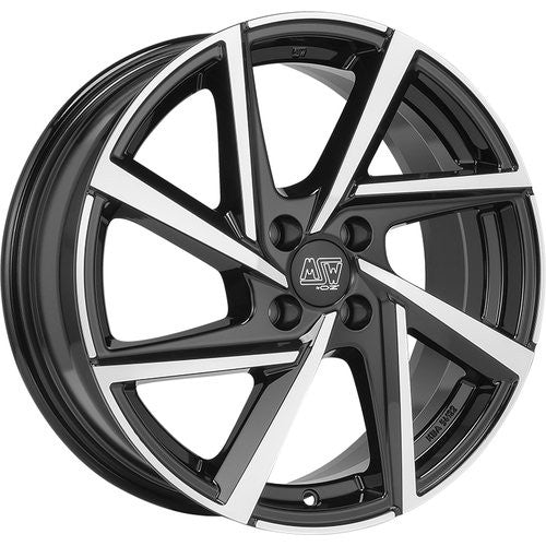 LLANTA OZ RACING MSW 80-4 6,5X16 ET20 4X108 NEGRO BRILLANTE FULL