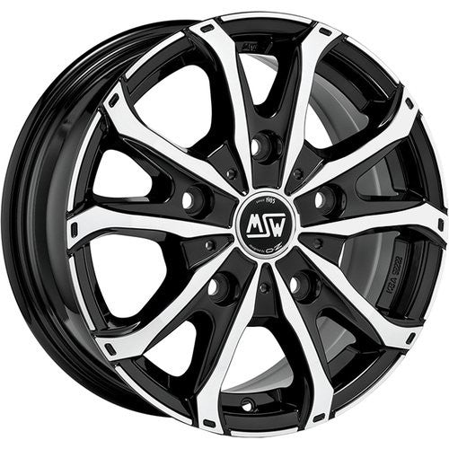 LLANTA OZ RACING MSW 48 VAN 7,5X18 ET48 5X160 NEGRO BRILLANTE