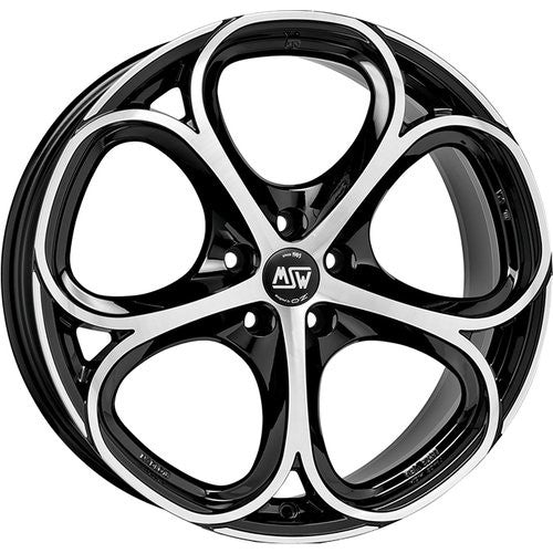 LLANTA OZ RACING MSW 82 9X18 ET34 5X110 NEGRO BRILLANTE FULL