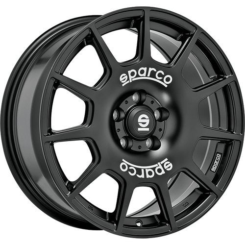 LLANTA OZ RACING SPARCO TERRA 8X18 ET45 5X100 NEGRO MATE WHITE