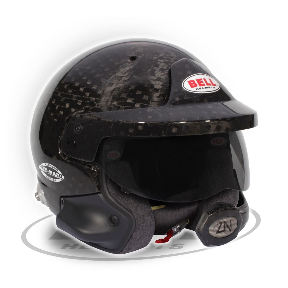 Casco Bell Mag-10 Rally Carbon (Hans) Interior Naranja Talla 61+ Fia8859/Sa2020 - Bell | APEXCORSE