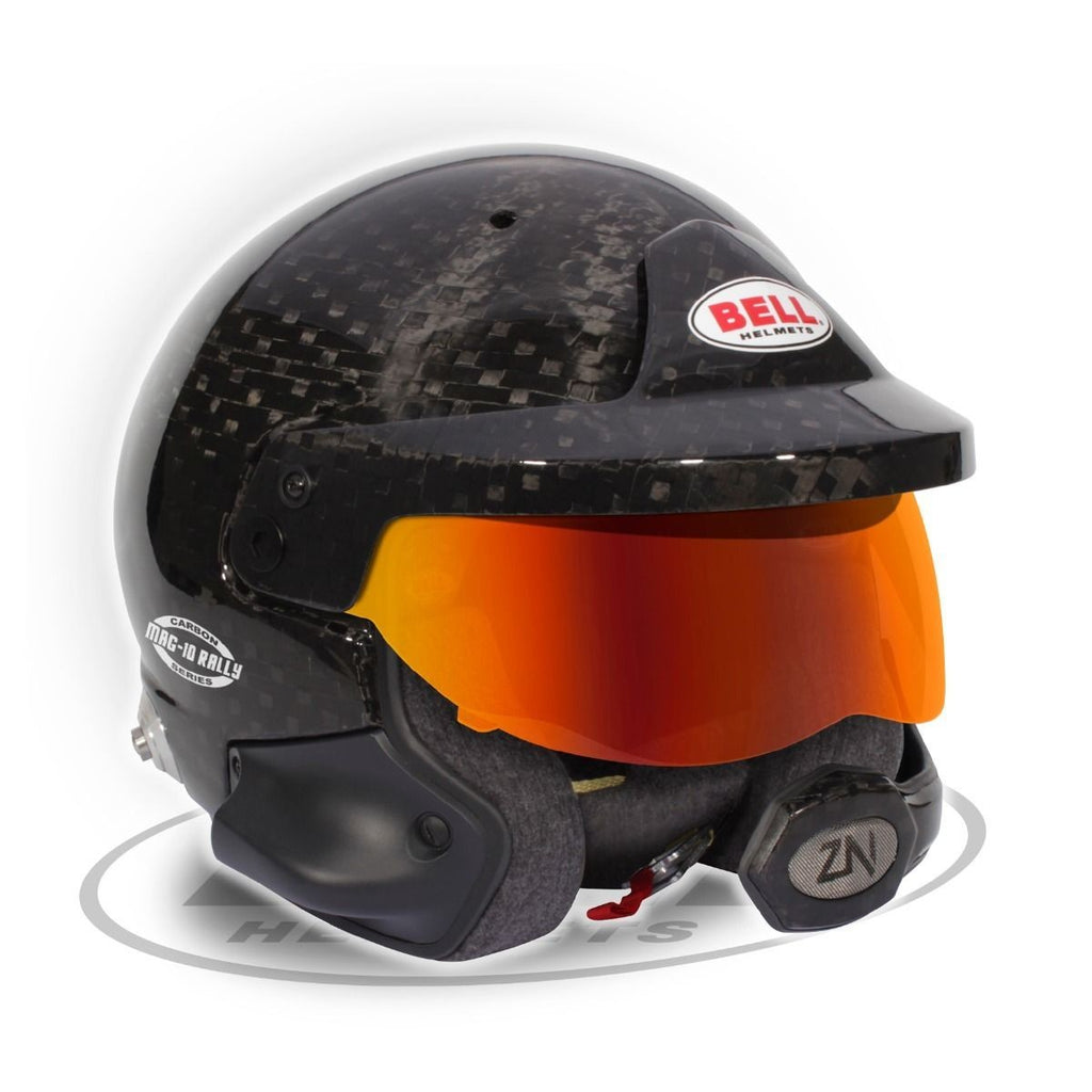 Sparco Casco Bell Mag-10 Rally Carbon (Hans) Interior Naranja Talla 61+ Fia8859/Sa2020 - Sparco | APEXCORSE imagen 4