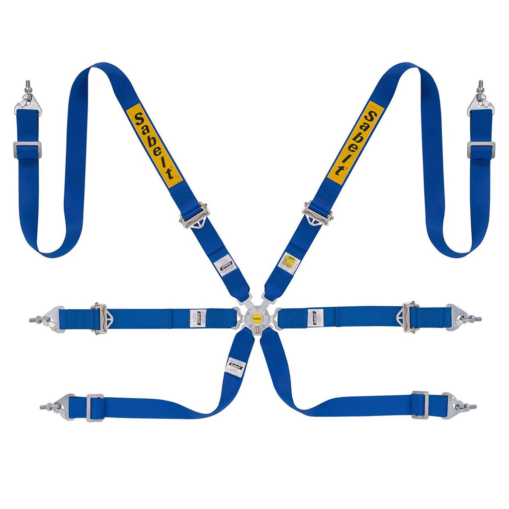 Sparco Arnes Rally 6 Puntos Aluminio 2" Fia8853-2016 Azul - Sparco original | APEXCORSE