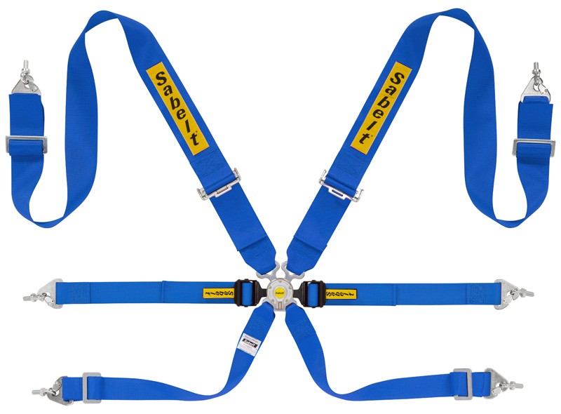 Sparco Arnes Rally 6 Puntos Acero 3"+2" Fia8853-2016 Azul - Sparco original | APEXCORSE