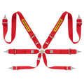 Sparco Arnes Rally 6 Puntos Acero 3X3 Fia8853-2016 Rojo - Sparco original | APEXCORSE