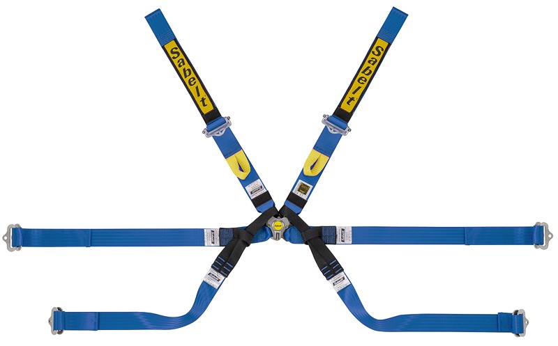 Sparco Arnes Formula 6 Puntos 2" Gama Top Ultraligero+Pull Up, Azul - Sparco original | APEXCORSE