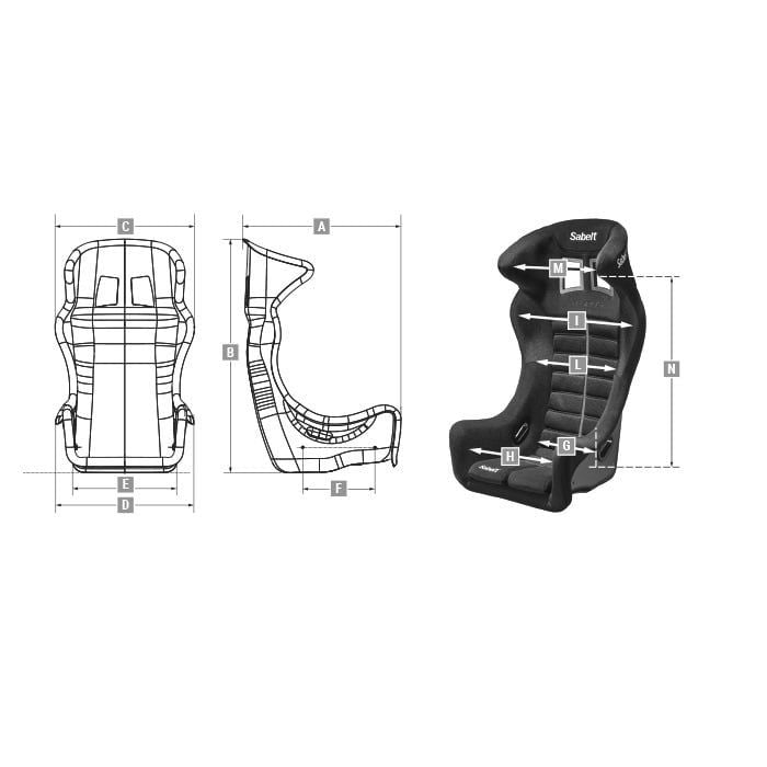 Sparco Asiento FIA Taurus Talla M - Sparco | APEXCORSE imagen 3