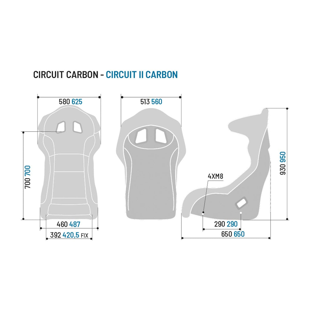 Sparco Asiento Circuit Ii Carbon - Sparco | APEXCORSE imagen 5