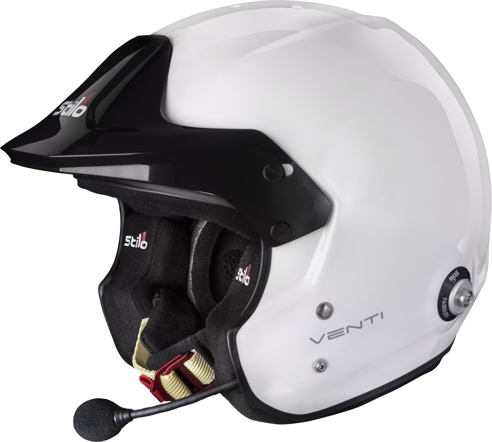 Sparco Casco Venti Trophy Rally (Con Clips Hans) Composite Snell2020 FIA 8859-15 FIA Blanco/Interior Negro 55 - Sparco | APEXCORSE imagen 2