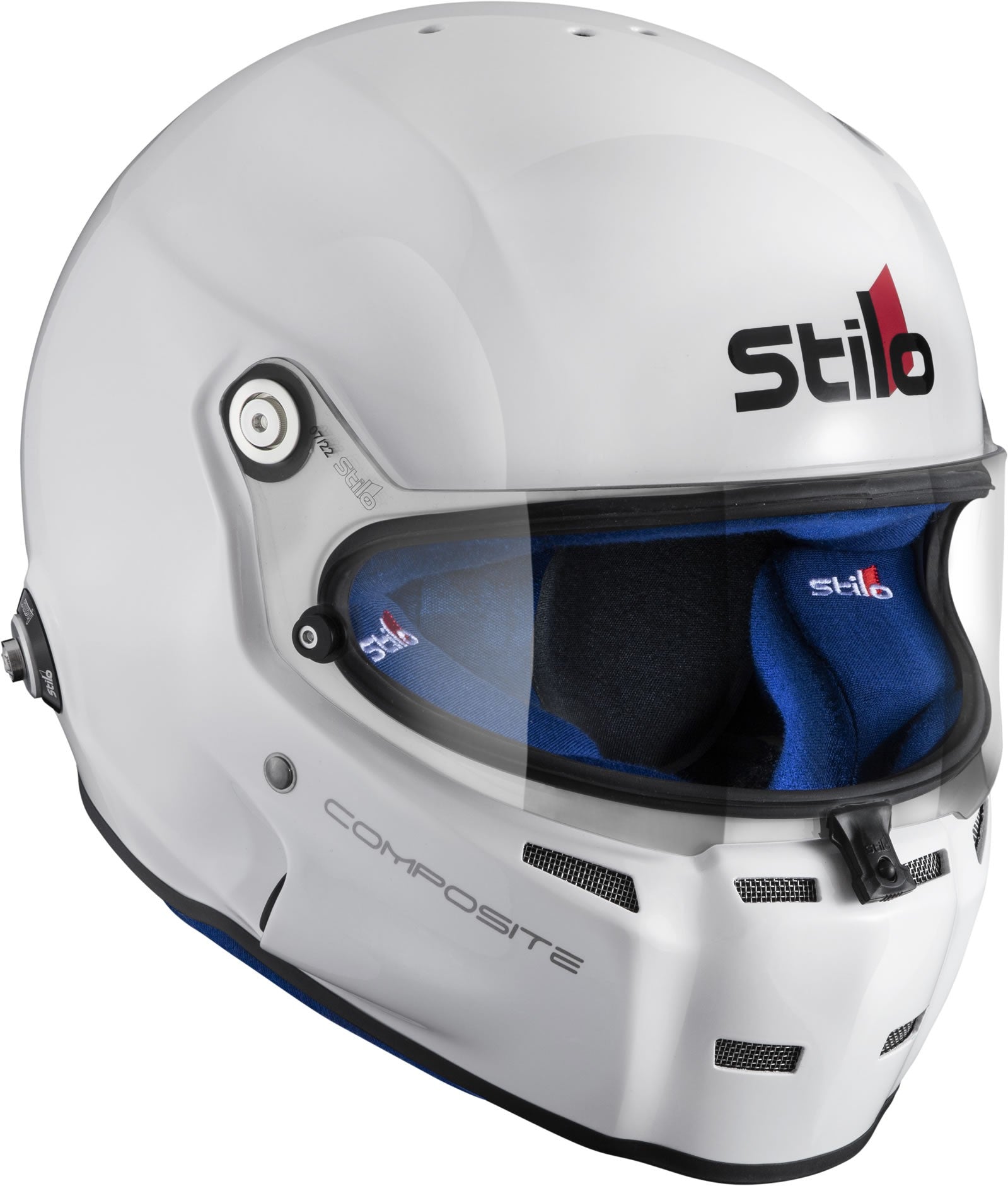 Sparco Casco St5 F Composite Turismo Snell Sa2020 Fia8859-15 Hans Fia8858-10 Blanco/Interior Azul -54 - Sparco original | APEXCORSE