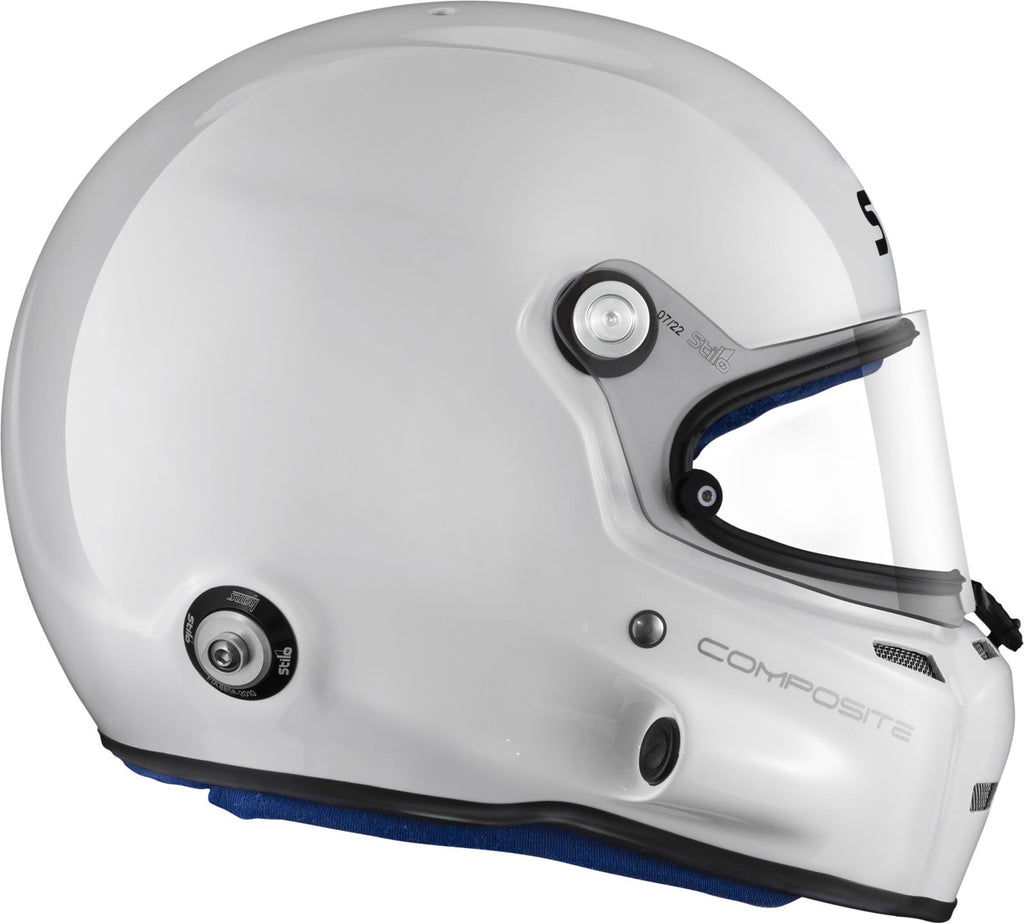Sparco Casco St5 F Composite Turismo Snell Sa2020 Fia8859-15 Hans Fia8858-10 Blanco/Interior Azul -54 - Sparco | APEXCORSE imagen 4