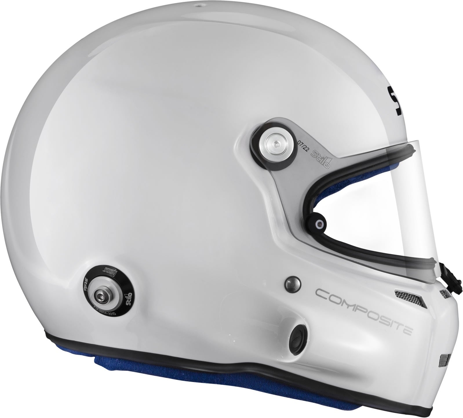 Sparco Casco St5 F Composite Turismo Snell Sa2020 Fia8859-15 Hans Fia8858-10 Blanco/Interior Azul -54 - Sparco | APEXCORSE imagen 4