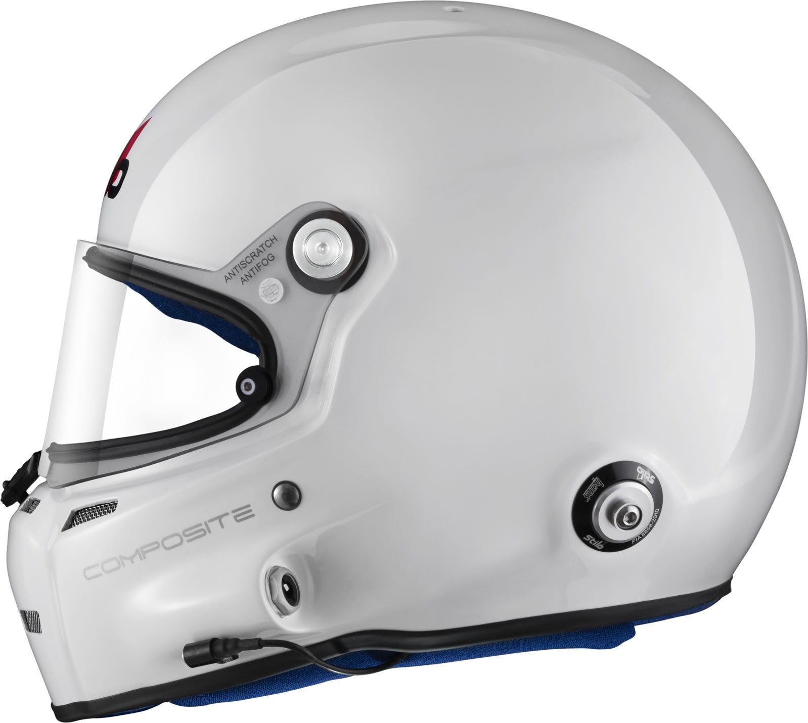 Sparco Casco St5 F Composite Turismo Snell Sa2020 Fia8859-15 Hans Fia8858-10 Blanco/Interior Azul -60 - Sparco | APEXCORSE imagen 5