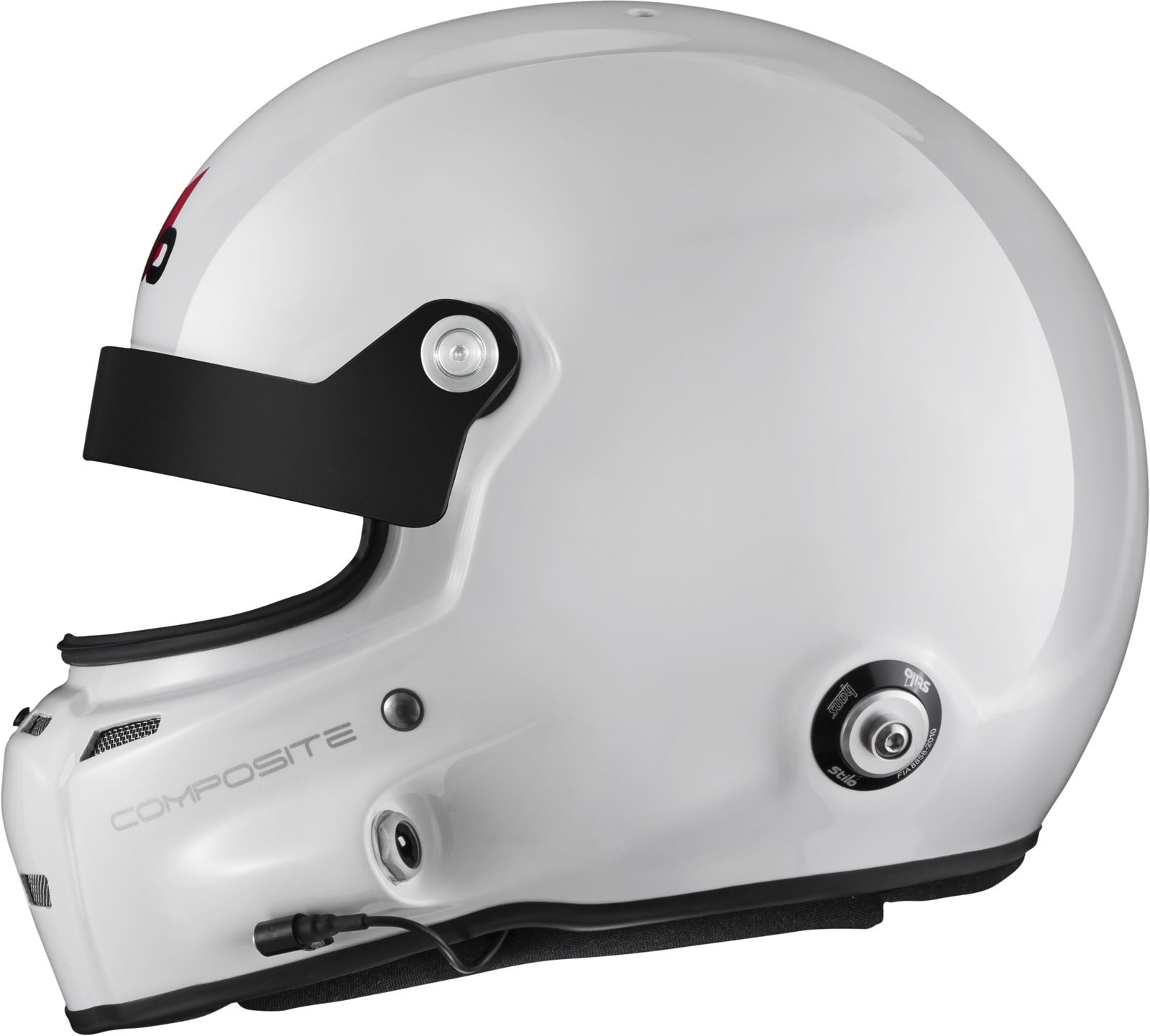 Sparco Casco St5 GT Turismo Composite Snell Sa2020 FIA 8859-15 Hans Fia8858-10 Blanco/Interior Negro-61 - Sparco | APEXCORSE imagen 5