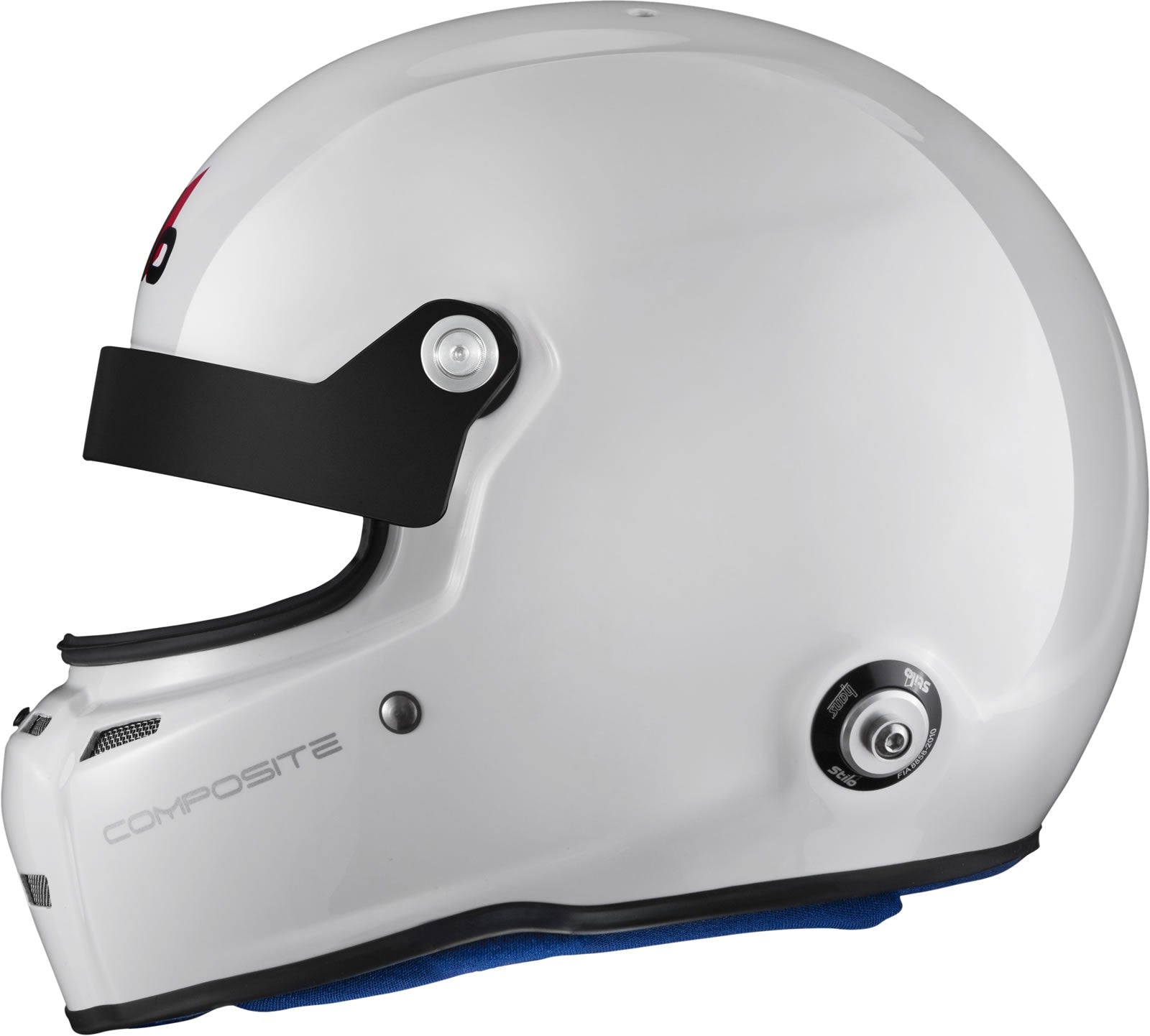 Sparco Casco St5 Gtn Turismo Composite Snell Sa2020 FIA 8859-15 Hans Fia8858-10 Blanco/Interior Azul-60 - Sparco | APEXCORSE imagen 5