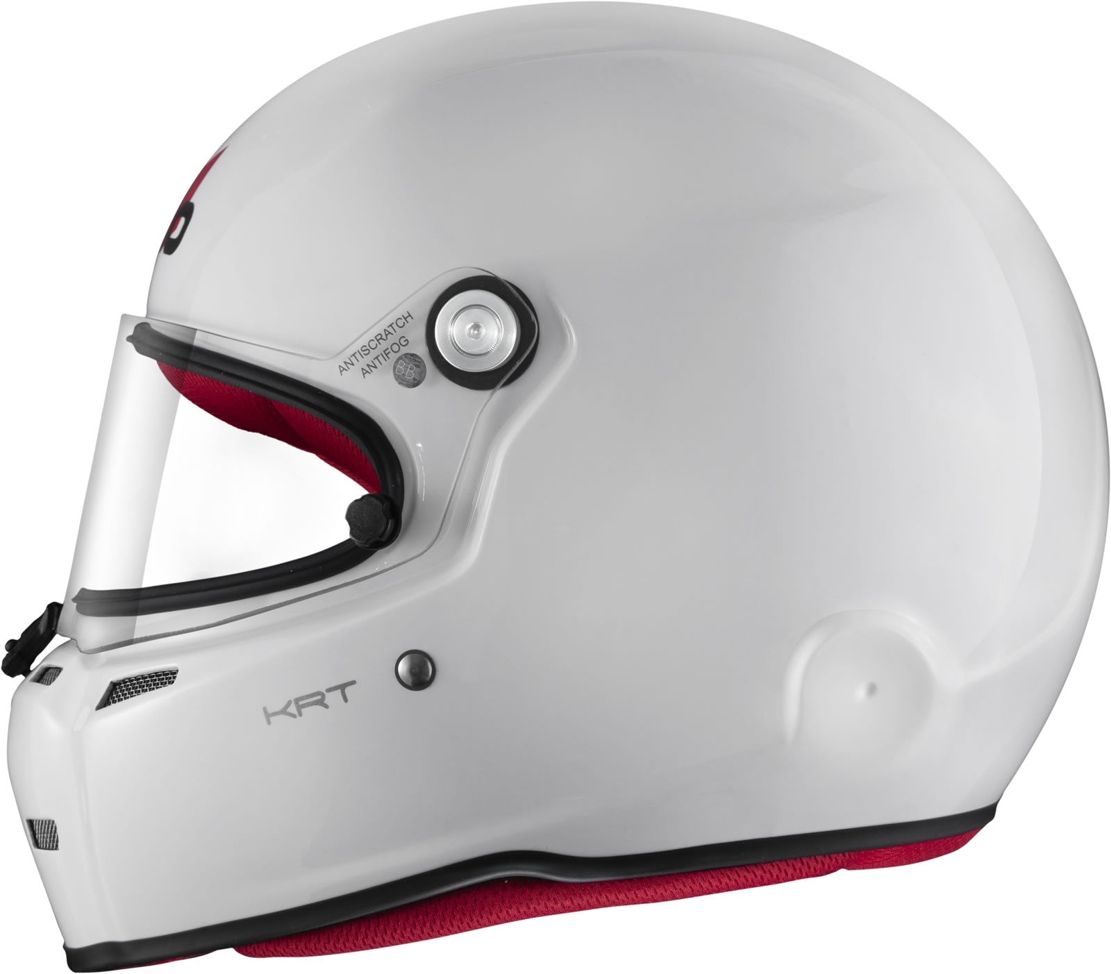 Sparco Casco Karting St5Fn Homologacion K2020 Blanco/Interior Rojo Talla 55 - Sparco | APEXCORSE imagen 5
