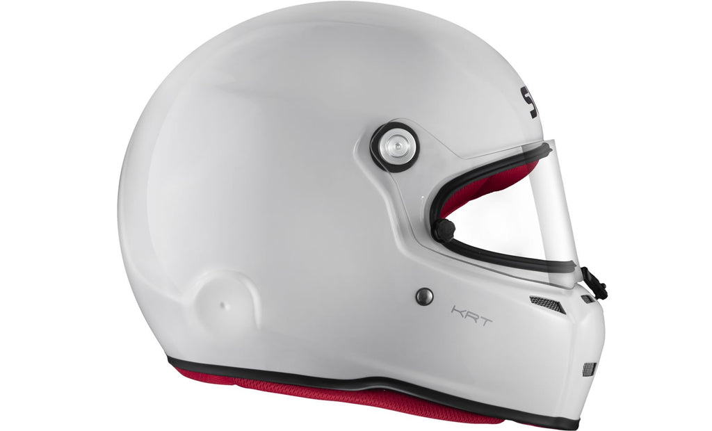 Sparco Casco Karting St5Fn Homologacion K2020 Blanco/Interior Rojo Talla 63 - Sparco | APEXCORSE imagen 4