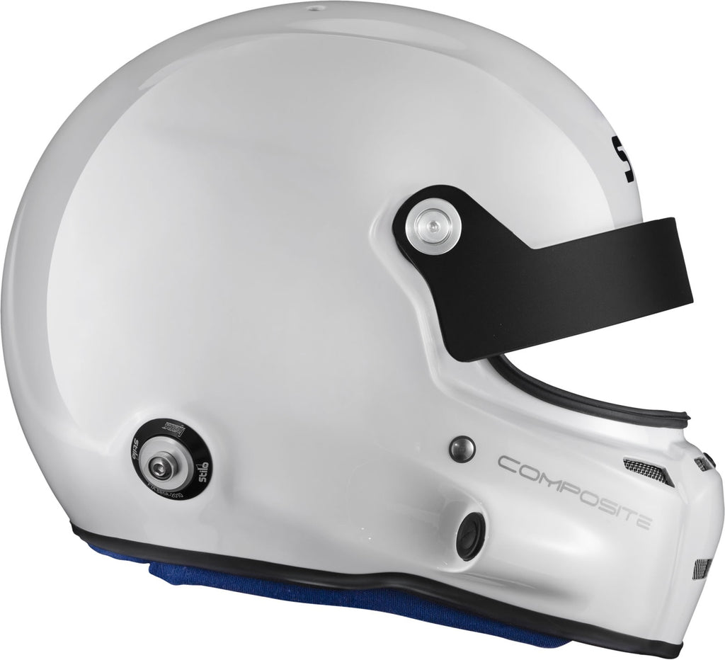 Sparco Casco St5 GT Turismo Composite Snell Sa2020 FIA 8859-15 Hans Fia8858-10 Blanco/Interior Azul-55 - Sparco | APEXCORSE imagen 4