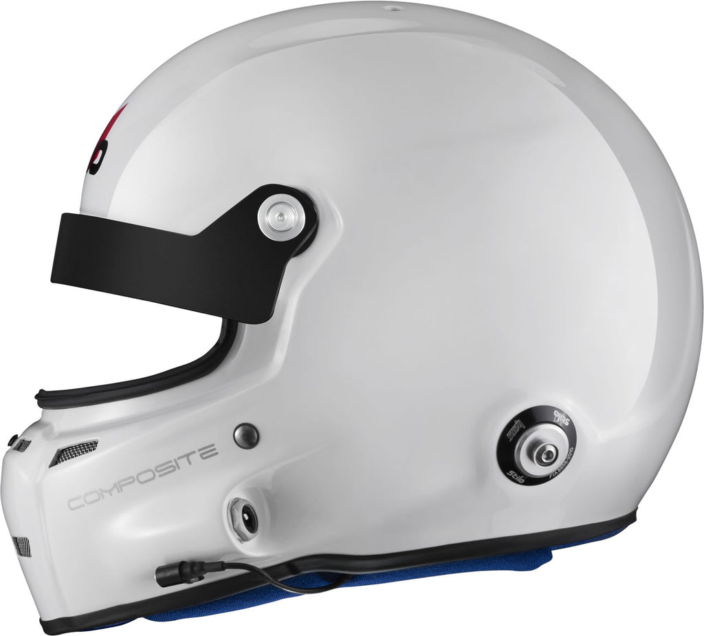 Sparco Casco St5 GT Turismo Composite Snell Sa2020 FIA 8859-15 Hans Fia8858-10 Blanco/Interior Azul-57 - Sparco | APEXCORSE imagen 5
